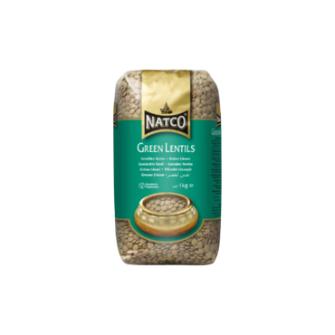 Natco Premium Green Lentils 1Kg – High-Protein, Vegan-Friendly Lentils for Cooking